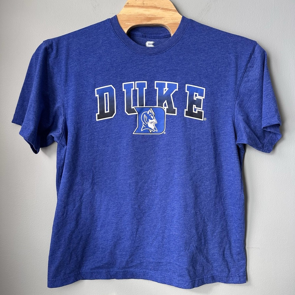 Duke Blue Devils Shirt‎ Mens XL Blue NCAA Basketball Let's Go Duke Graphic Tee